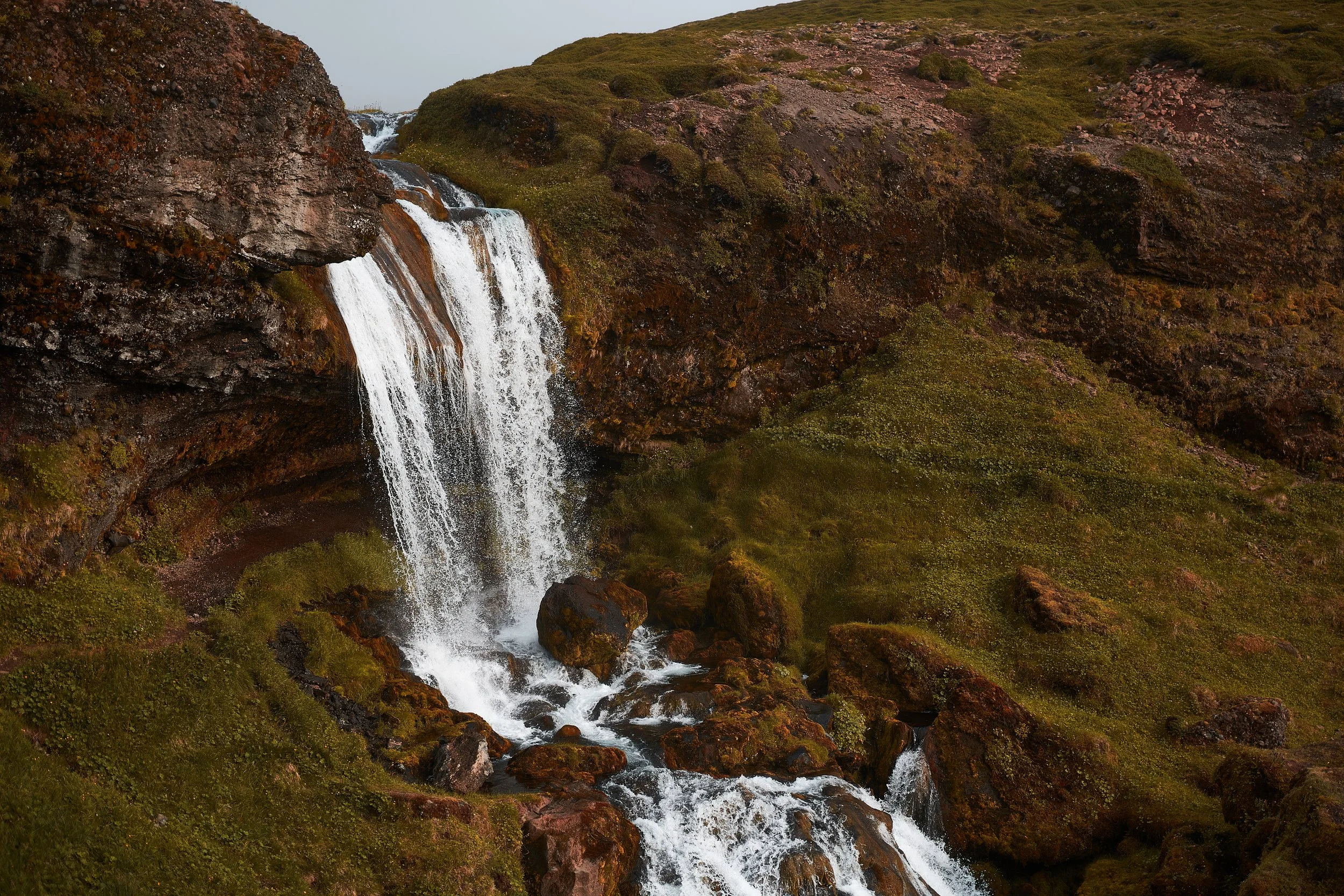 Waterfall from Above, Iceland