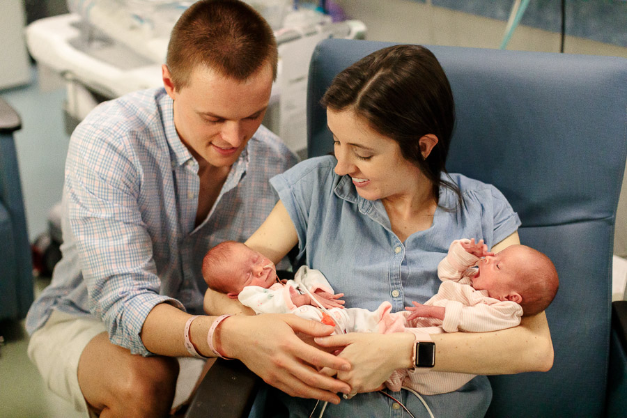 Emery and Nora | 32 Week Preemie Twins | NICU Portraits | Charlotte, North Carolina | Krista Gantt Photography