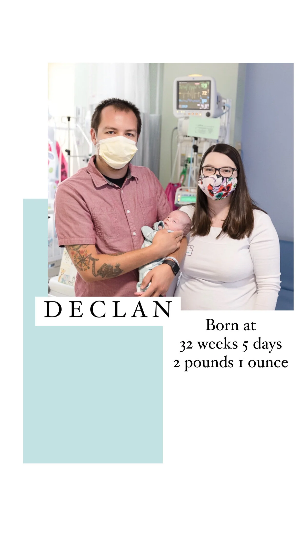 Declan | 32 Week Preemie | NICU Portraits | Charlotte, North Carolina | Krista Gantt Photograph