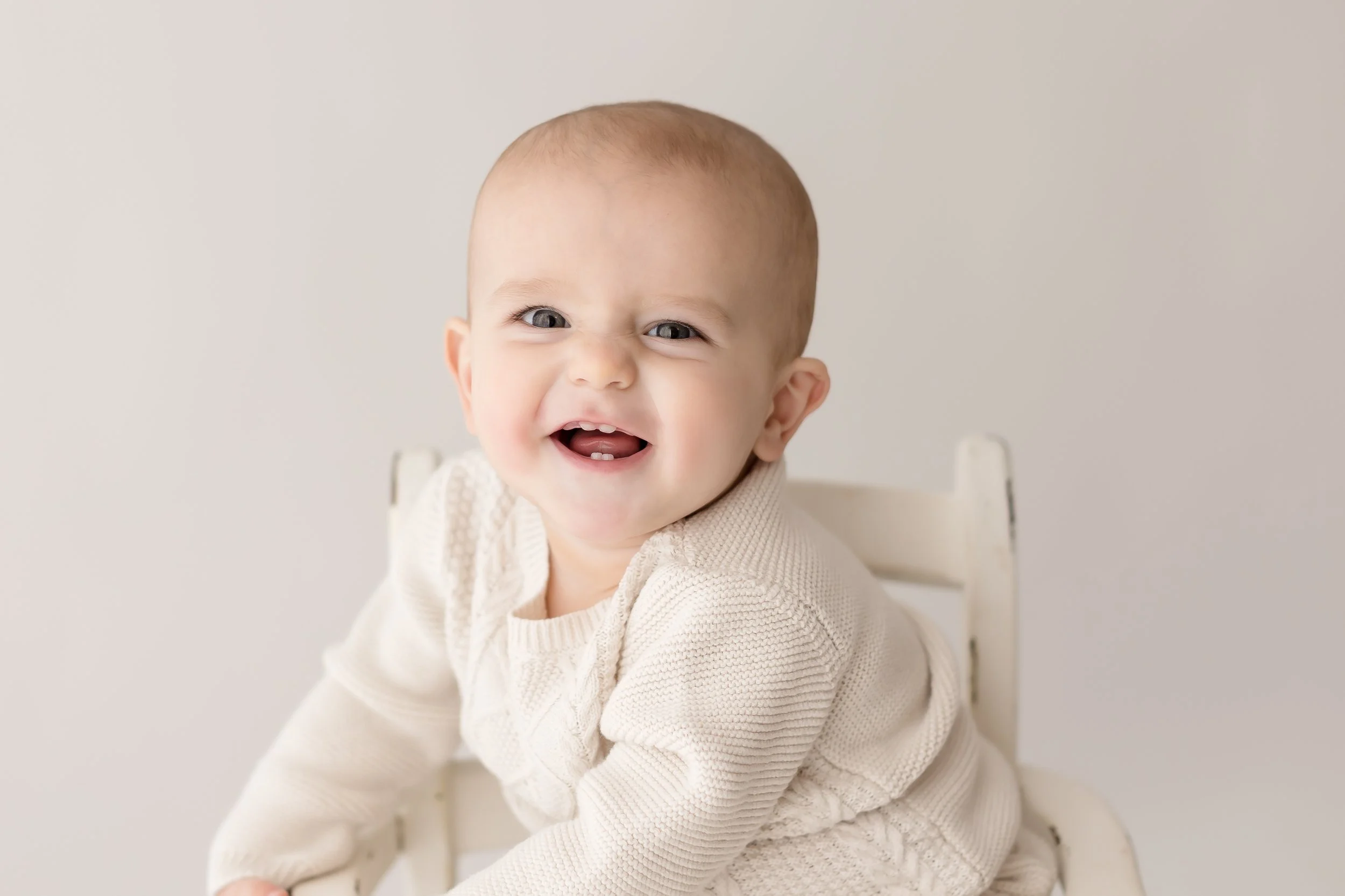 Studio Milestone Session - 1 Year Session | Charlotte, North Carolina Newborn Photographer