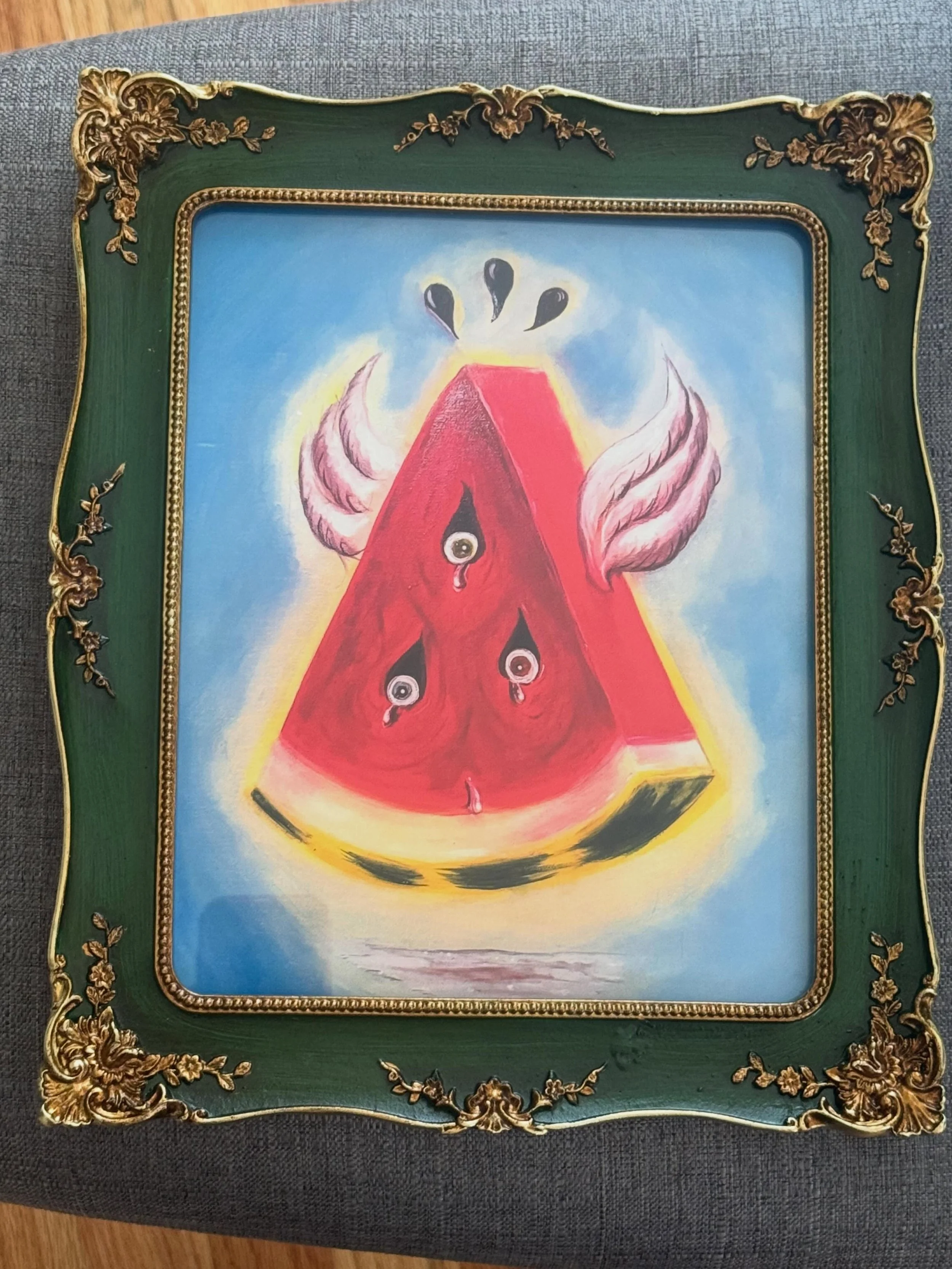 The love has been so real&hellip; Hot for Teachers art exhibition at @drawingroomsf is getting a two-week extension! ❤️&zwj;🔥🍉💚 Deep gratitude to Ren&eacute;e, Courtney, Jonah, and the entire Drawing Room crew for championing artists and creating 