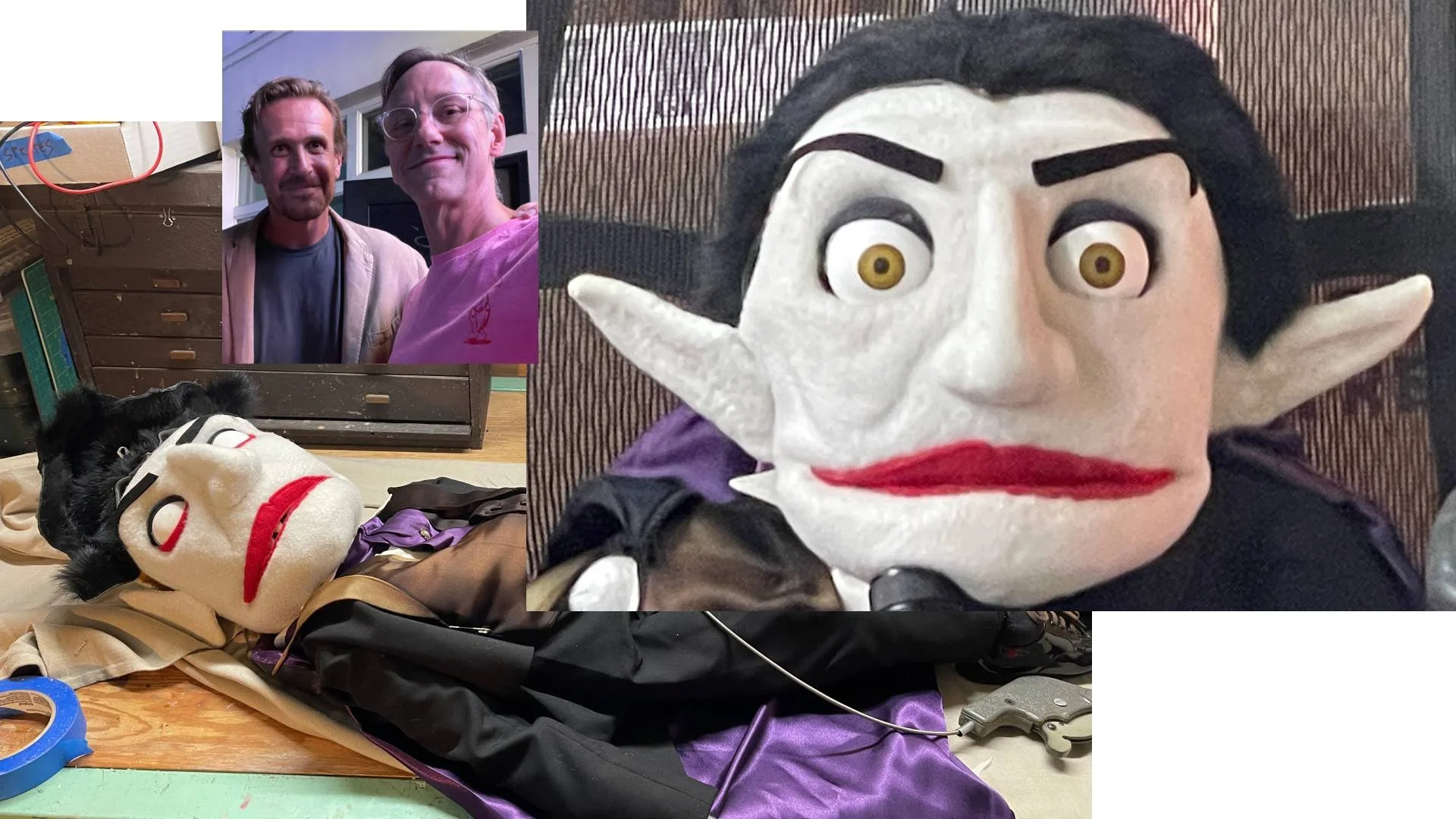  Repairing Jason Segel ‘s Dracula puppet from Forgetting Sarah Marshall. 
