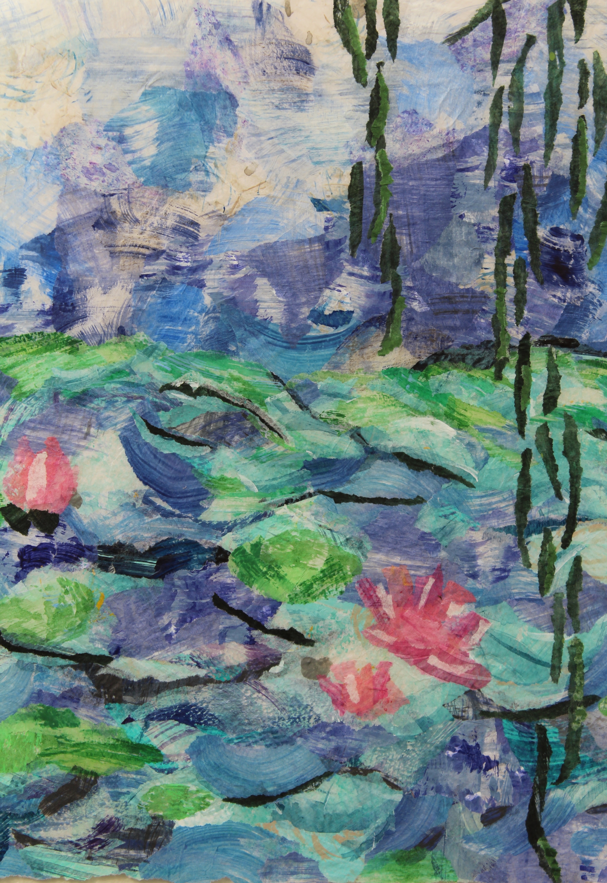 Tribute to Monet - Water lilies - SOLD