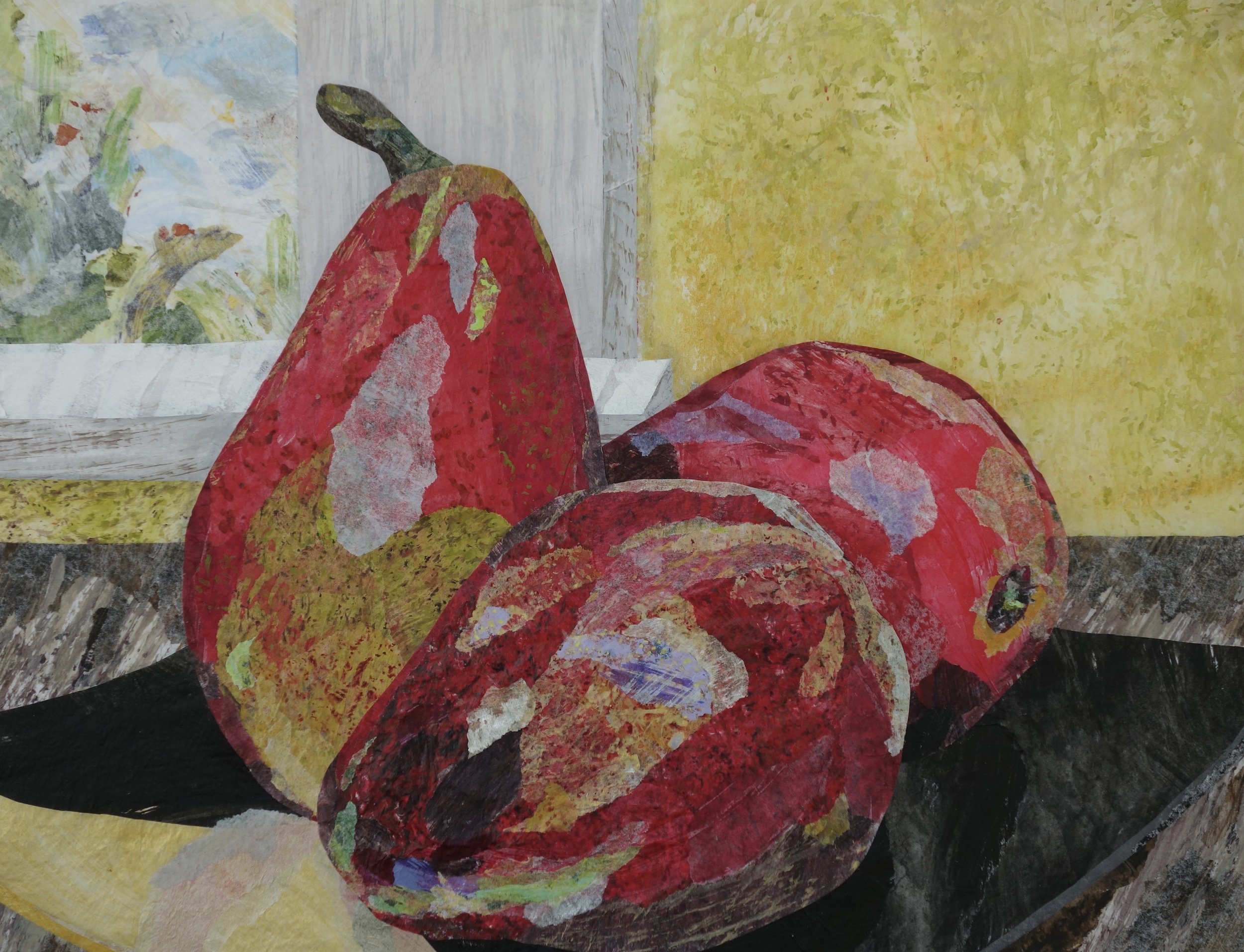 Three Red Pears - SOLD