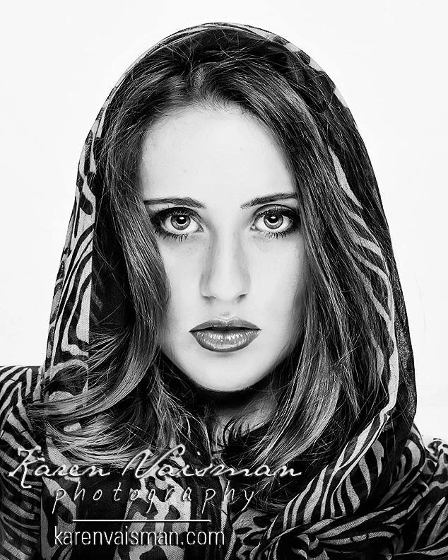 Black and White Glamour - Eyes that Speak - Karen Vaisman Photography - Agoura Hills