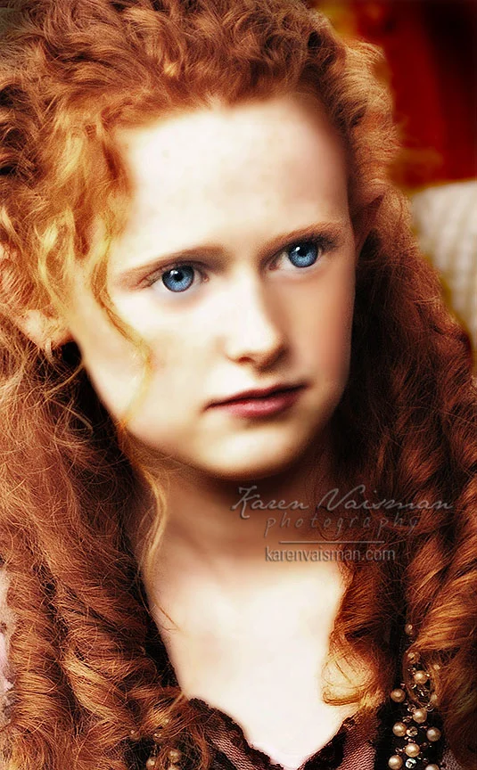 Redhead Romantic Child's Portrait
