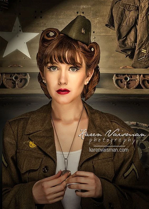 Vintage WWII Pinup - Want a Portrait? - Agoura Hills - Karen Vaisman Photography