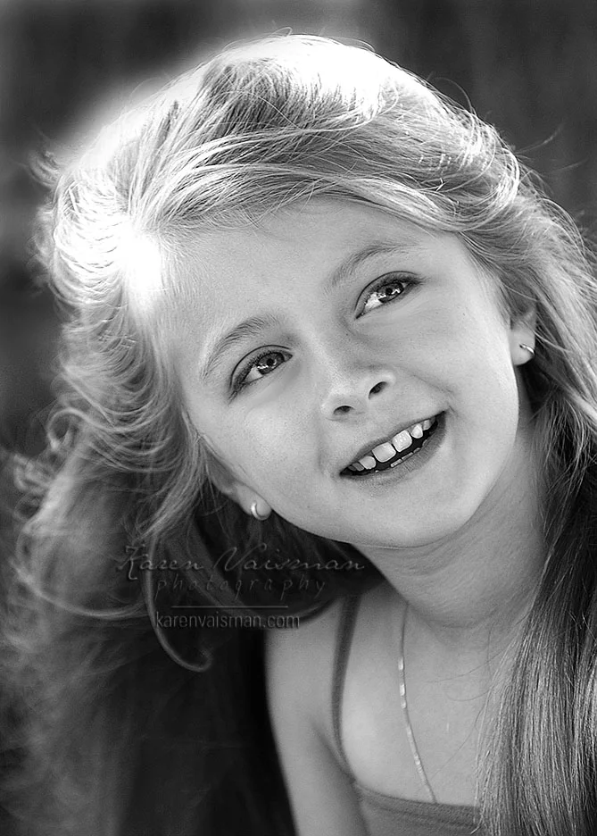 Want a Darling Black and White Children's Photo? (818) 991-7787 - Karen Vaisman Photography