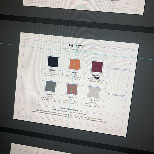 Toddler nap time means I can wrap up this branding overview and spend the rest of the weekend relaxing! #memorialday #branding #indesign #selftaughtdesigner