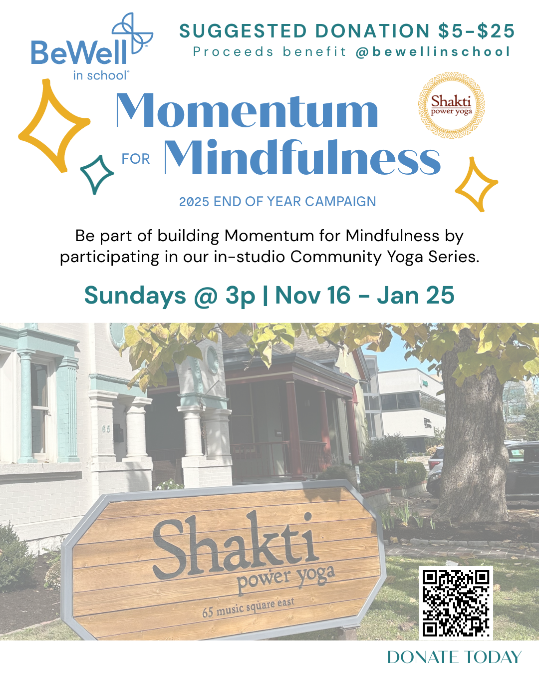 Be Well Donation Class / Sundays at 3pm