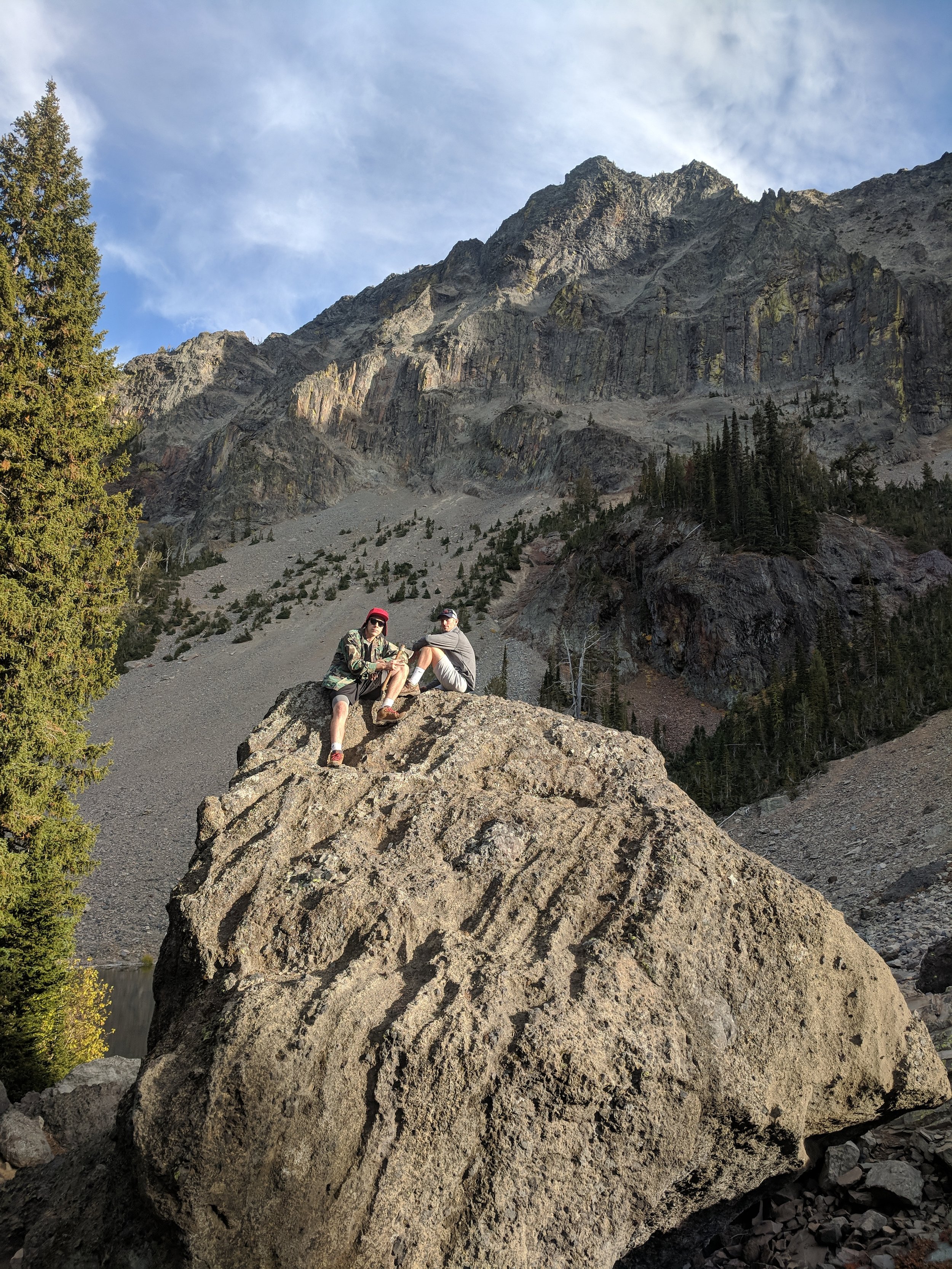 Chad and Will on top of the big rock