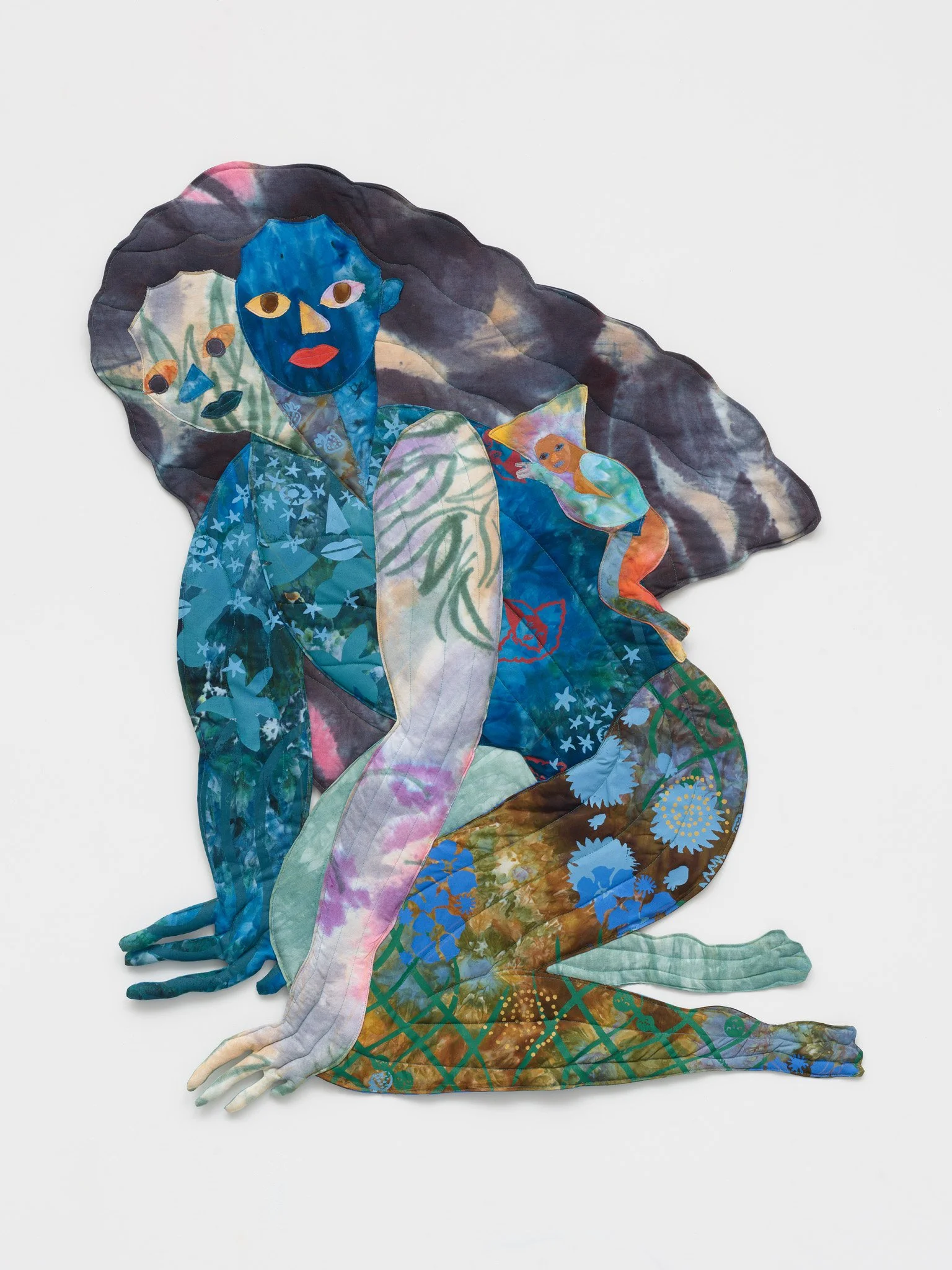   Nocturna , 2025. Hand dyed and screen printed fabric, thread and batting.&nbsp;43 ½ x 34&nbsp; in&nbsp;(110.49 x 86.36 cm) 