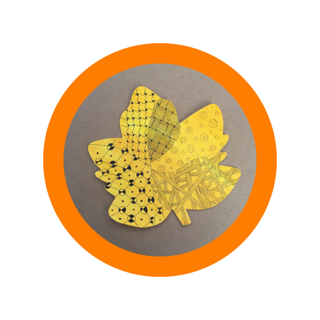 Yellow Maple Leaf Orange Circle frame.PNG