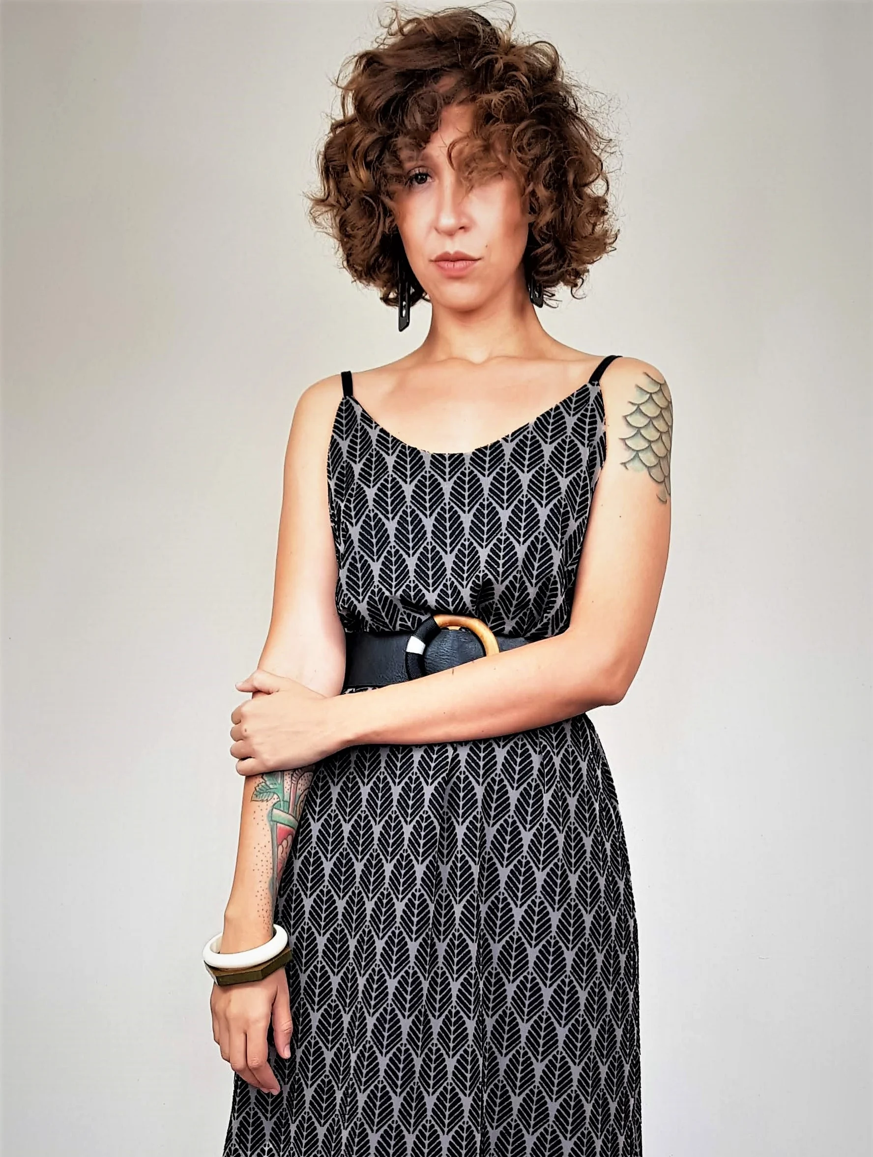 Sheer noir midi dress (Copy)