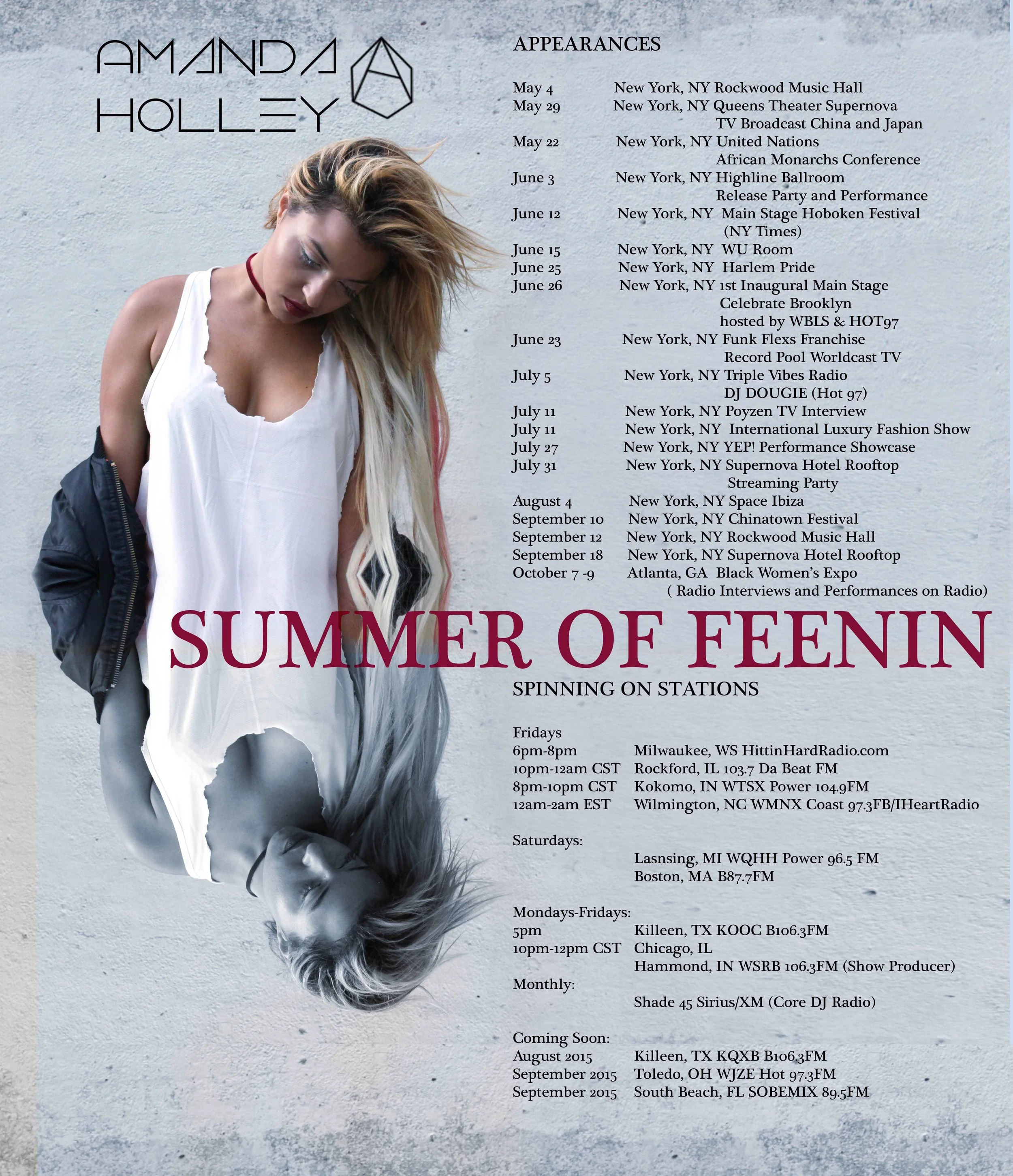 My Manager man and the label have had me so busy I’ve barely had a chance to breathe, believe, or accept what is happening with the record …. My first single FEENIN. All I know is the feel of the crowd … And the stage – my home. This is where I belong …. With you guys. Let’s go!!!