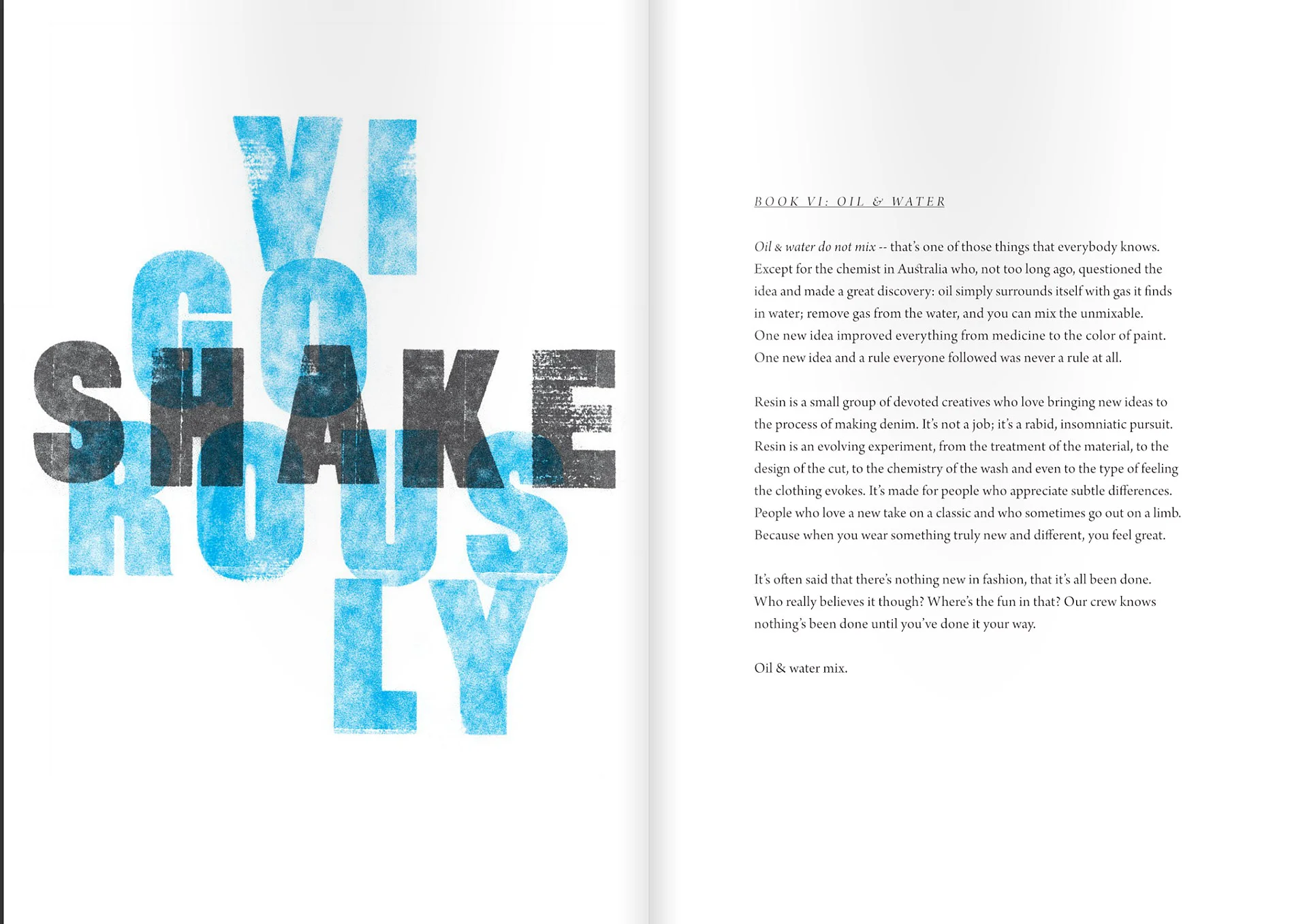 Resin Denim - Campaign Concept & Emotional Content