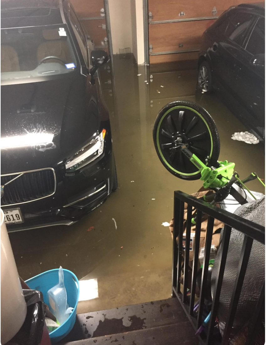 My garage and the water was still rising another foot.