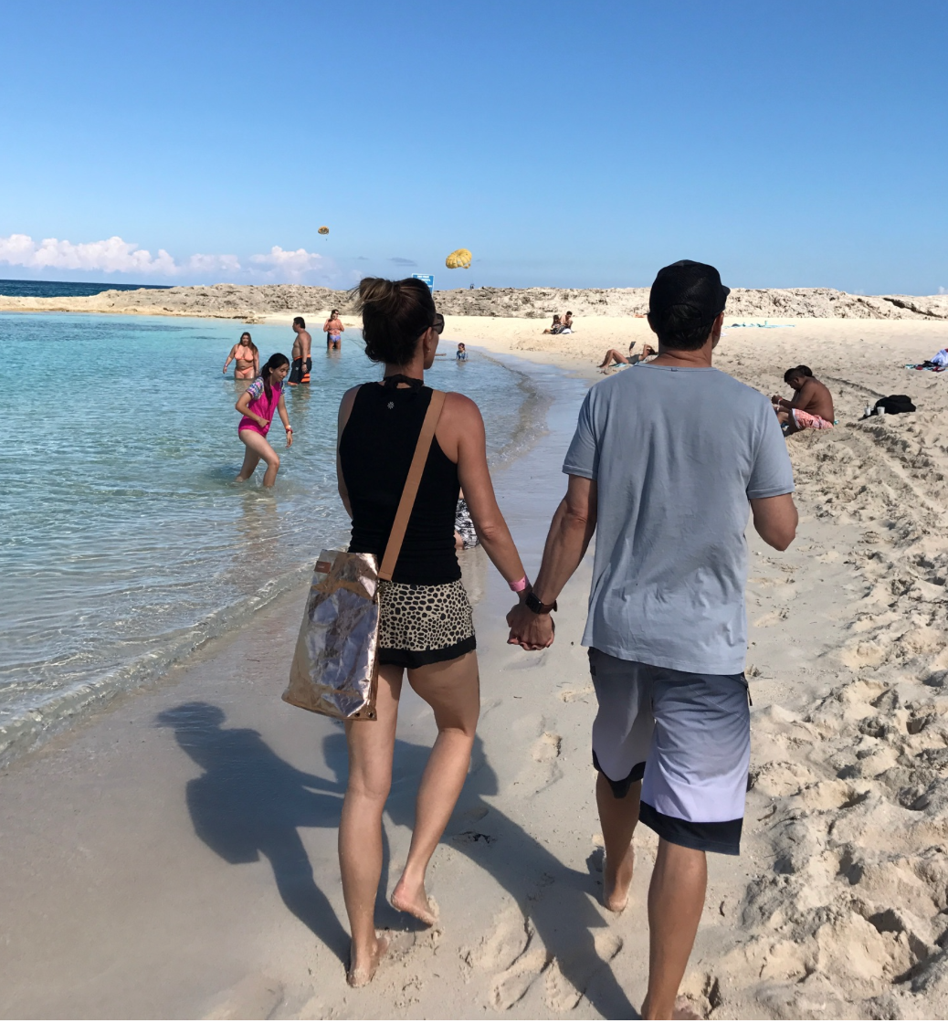 Me and my hubs on our family vacay - December 2017