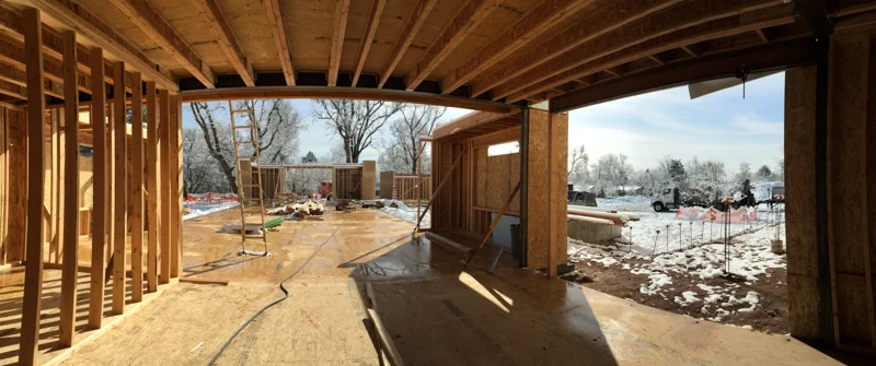 View west looking towards the kitchen