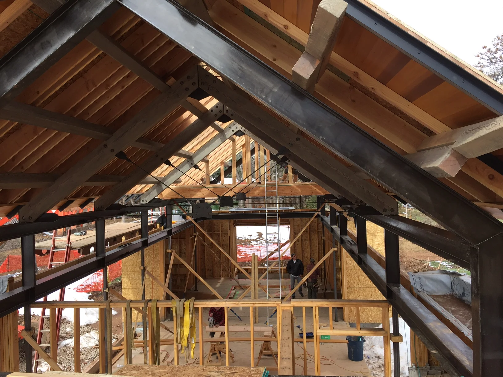 Master Suite gable in progress