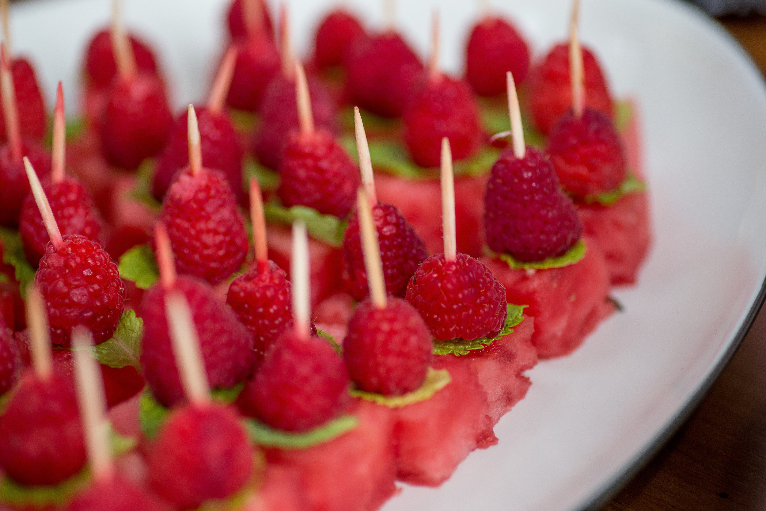Raspberry, Mint, and Watermelon - A surprisingly good combination!