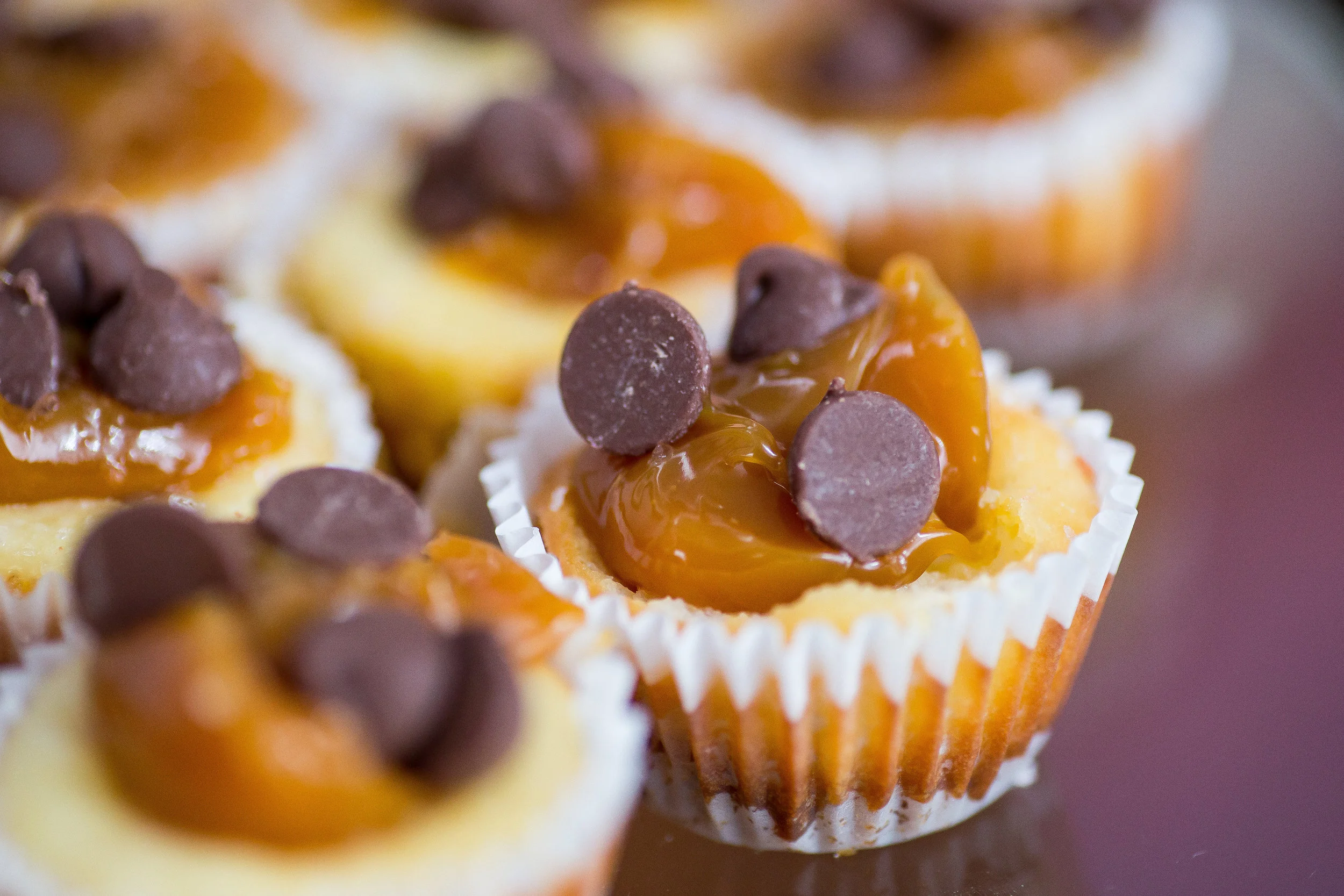 Salted Caramel Mini Cheesecakes | Get Recipe Here