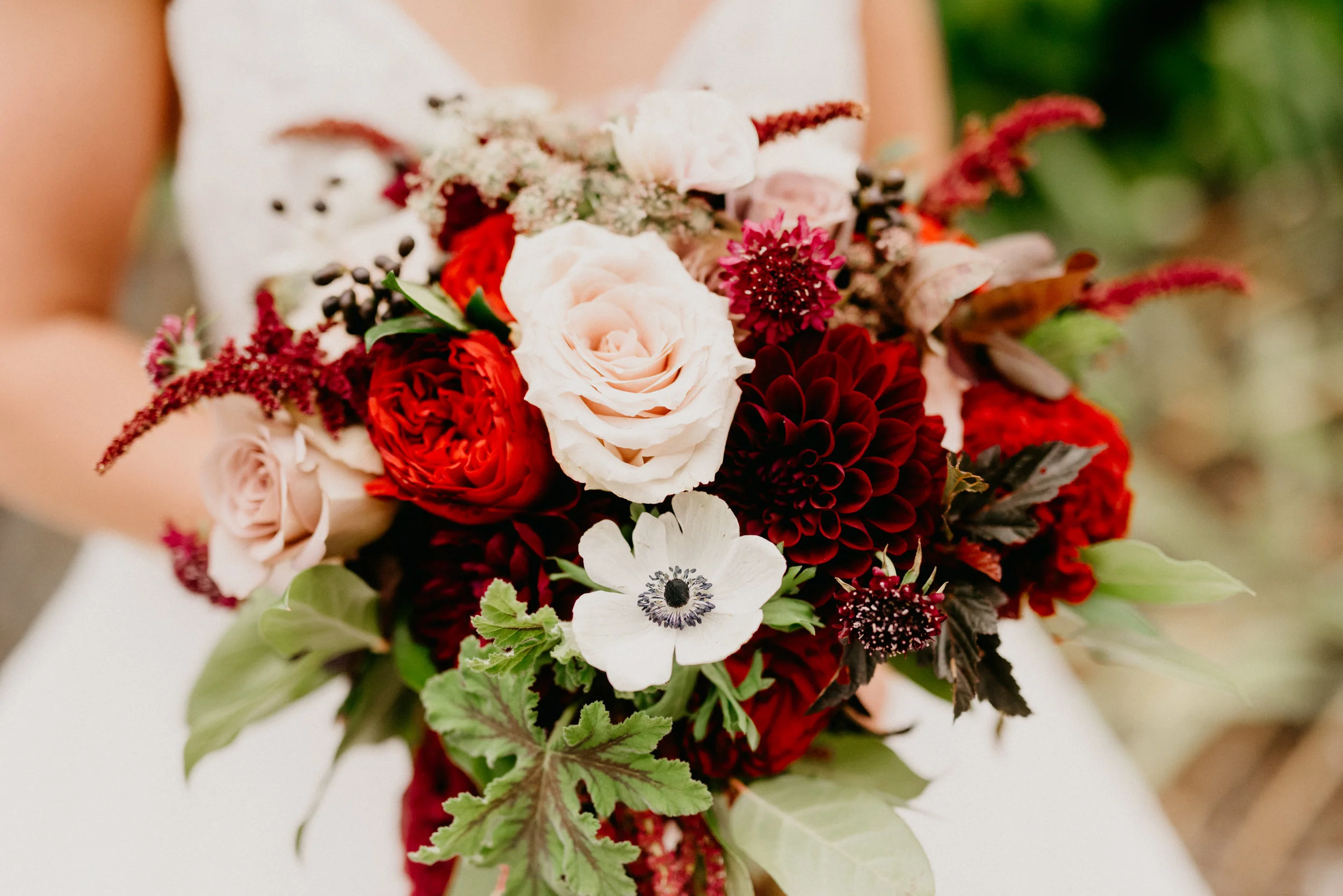 Burgundy Wedding Bouquet Studio 29 Photography