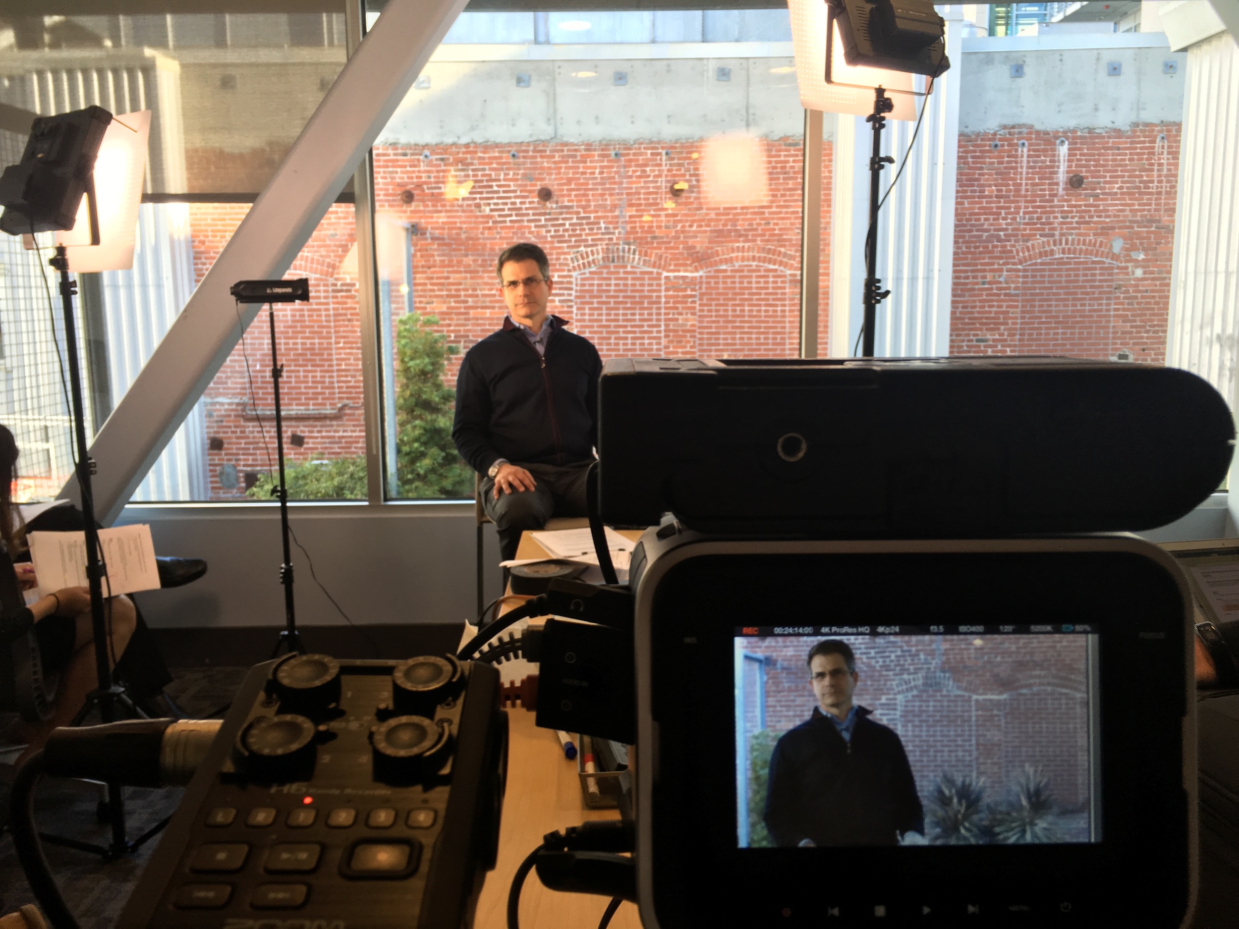 Our shoot in San Francisco in the Splunk HQ. Just minor evidence of our workload.