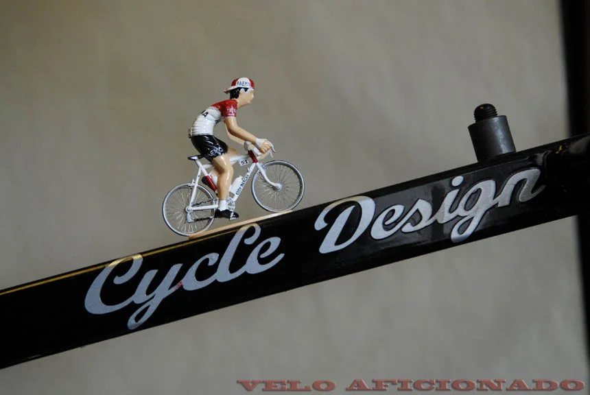 Eddy Merckx on the final climb in Joe's shed.