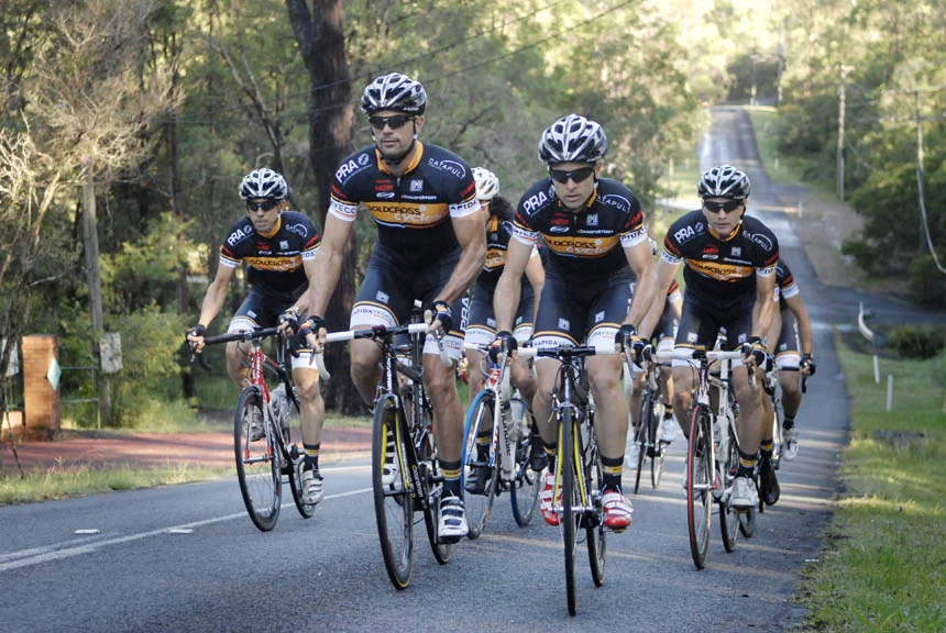 Rapida Vecchi masters cycling team out training