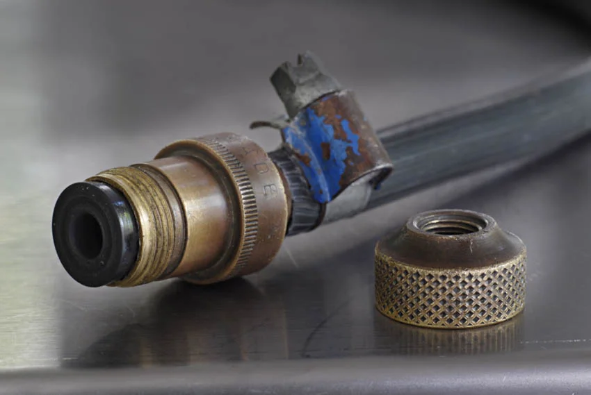 1970's Silca pump chuck in brass