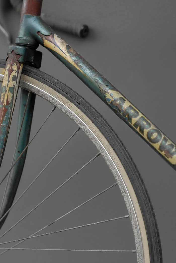 Star design fork crown with transfers, hand pin lining, stencilling and azure blue paint