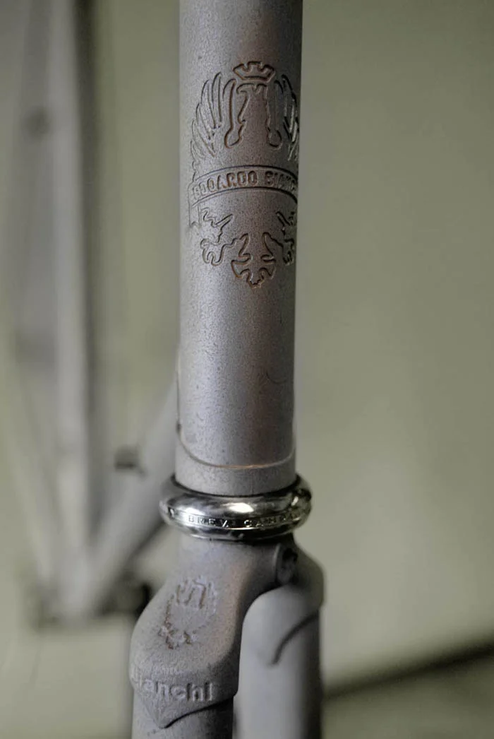 Bianchi fork crown ready for polishing