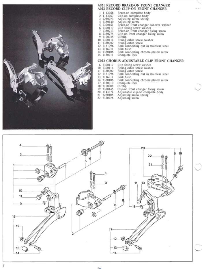 front derailleur parts