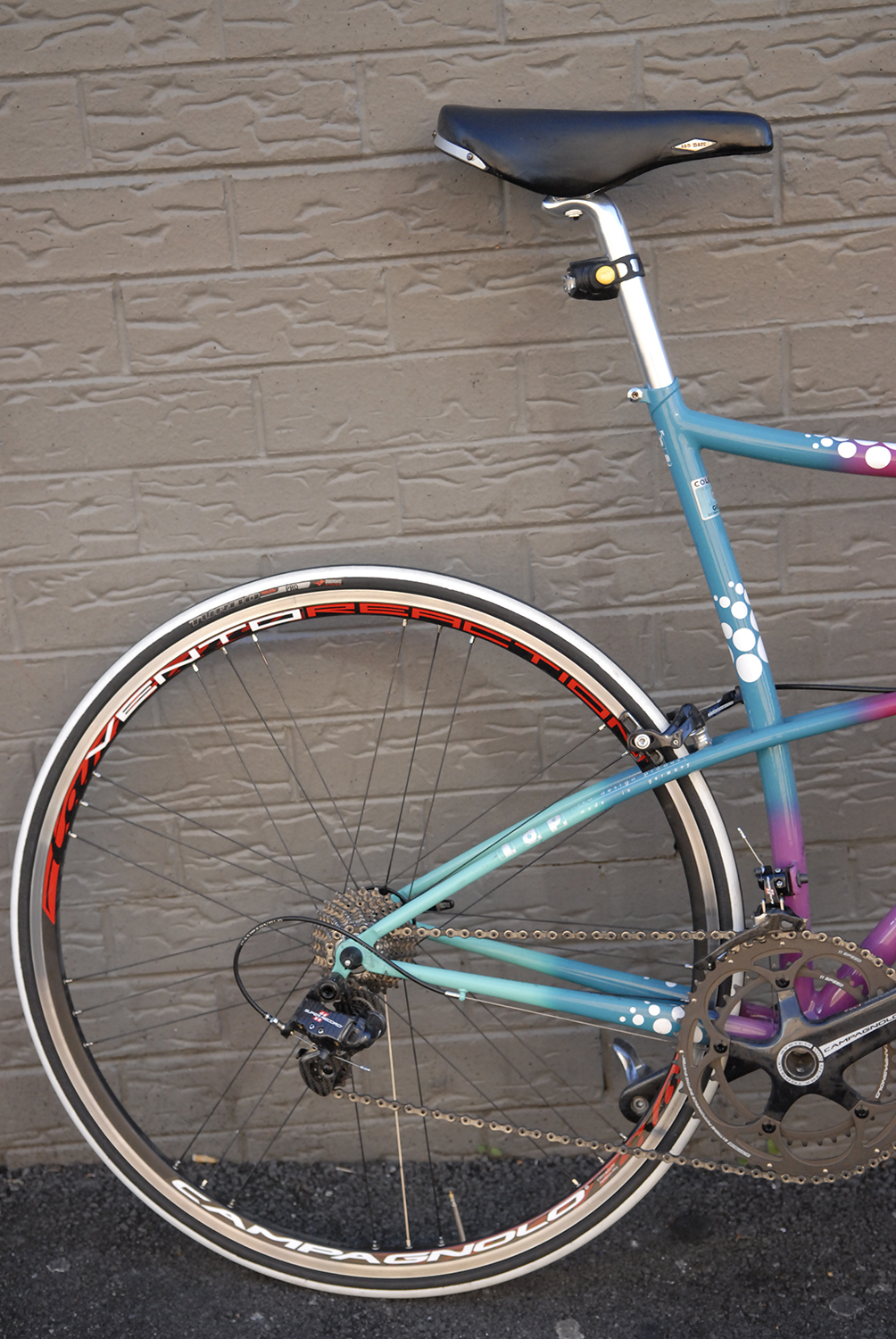 Campagnolo Super Record equipped Corratec bow design bike
