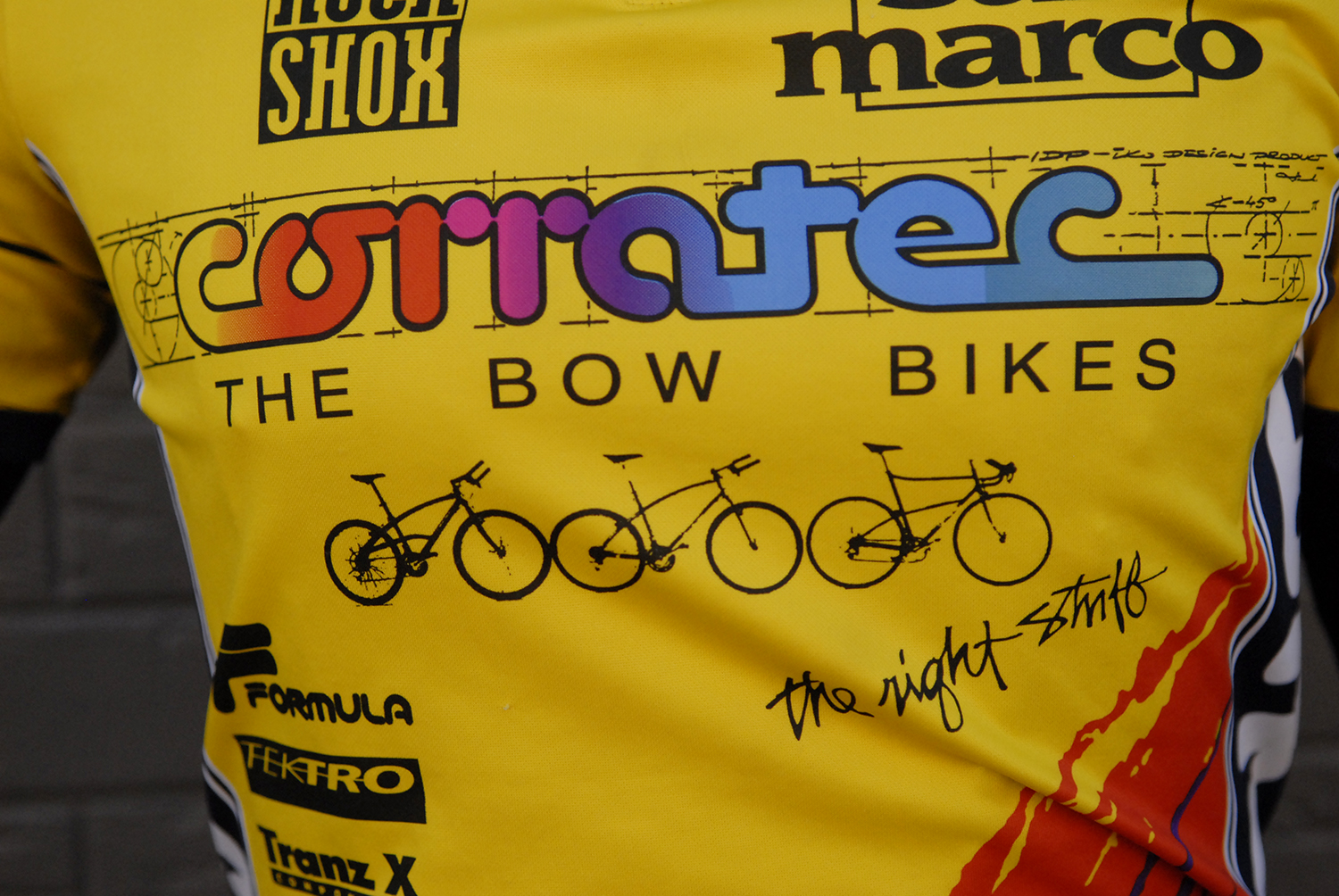 Kai collected the Corratec jerseys as well