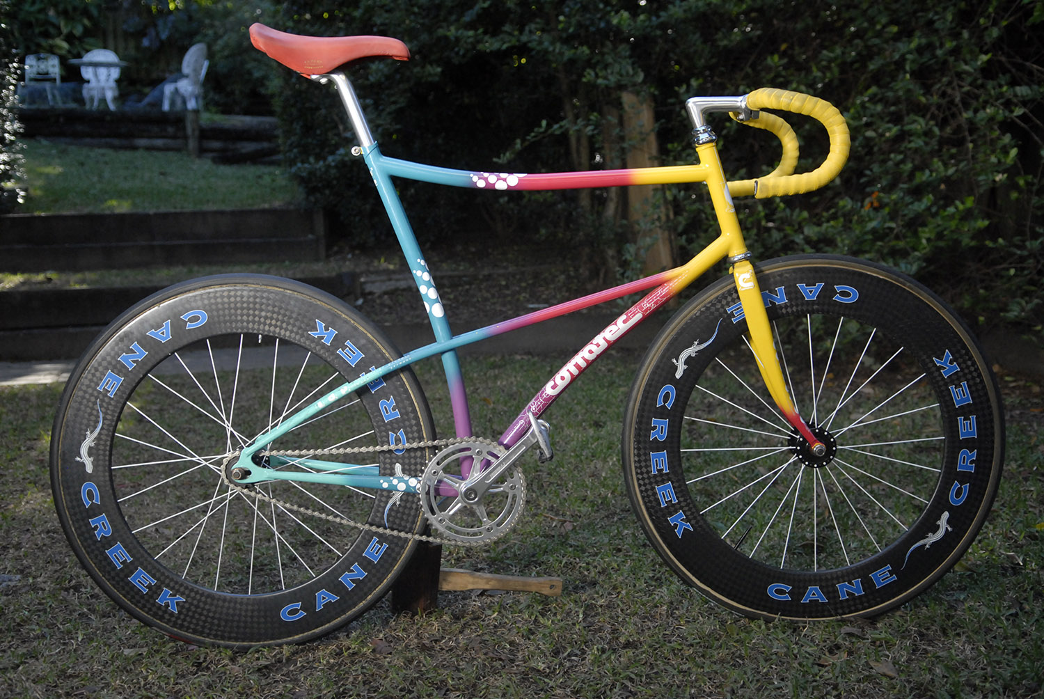 The Corratec track bike, Kai had to have one of each