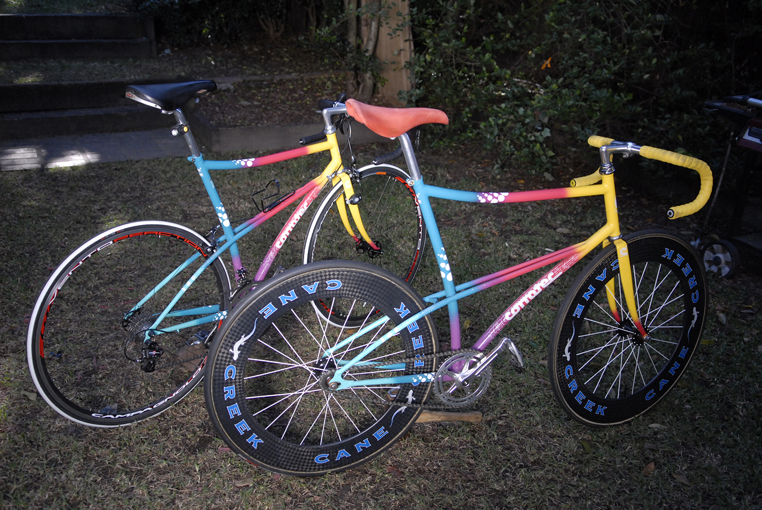 Corratec road bike and track bike togather