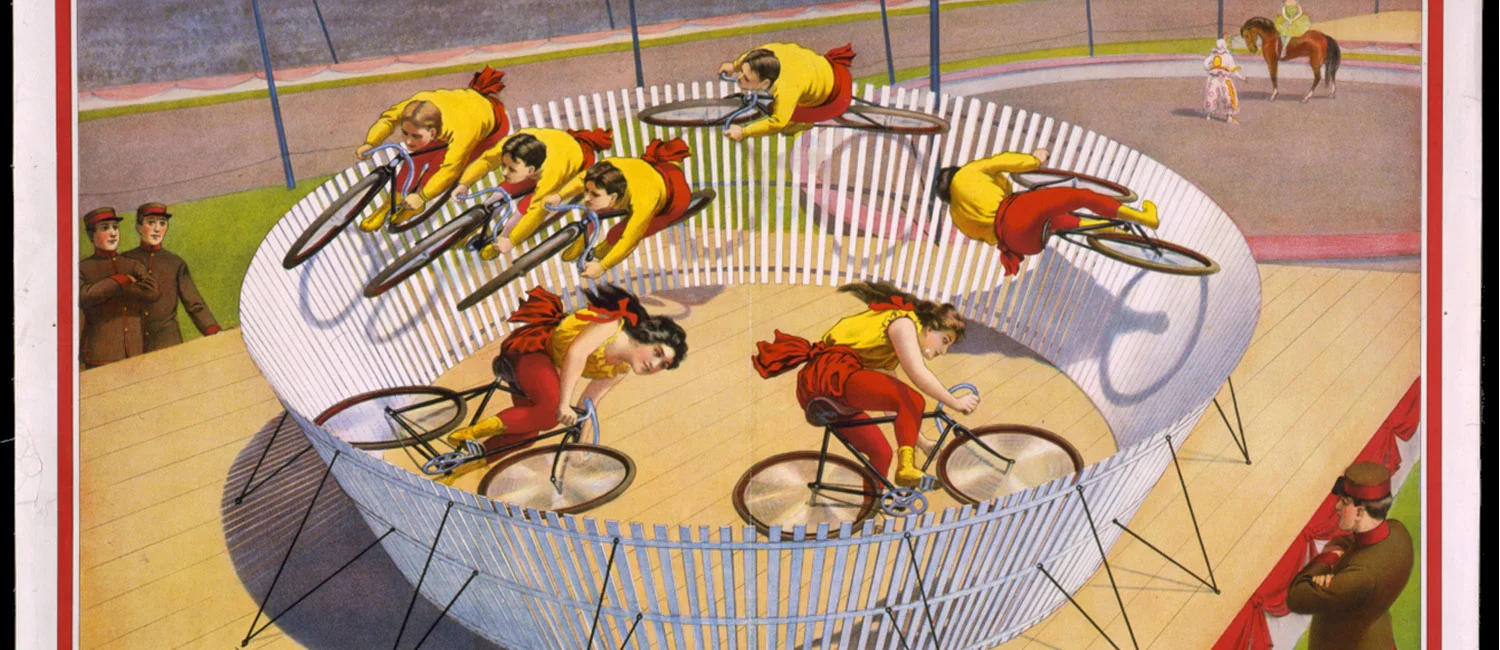 The Whiskey Drome - Fun Bike Unicorn Club - Vintage Velodrome Reconstruction