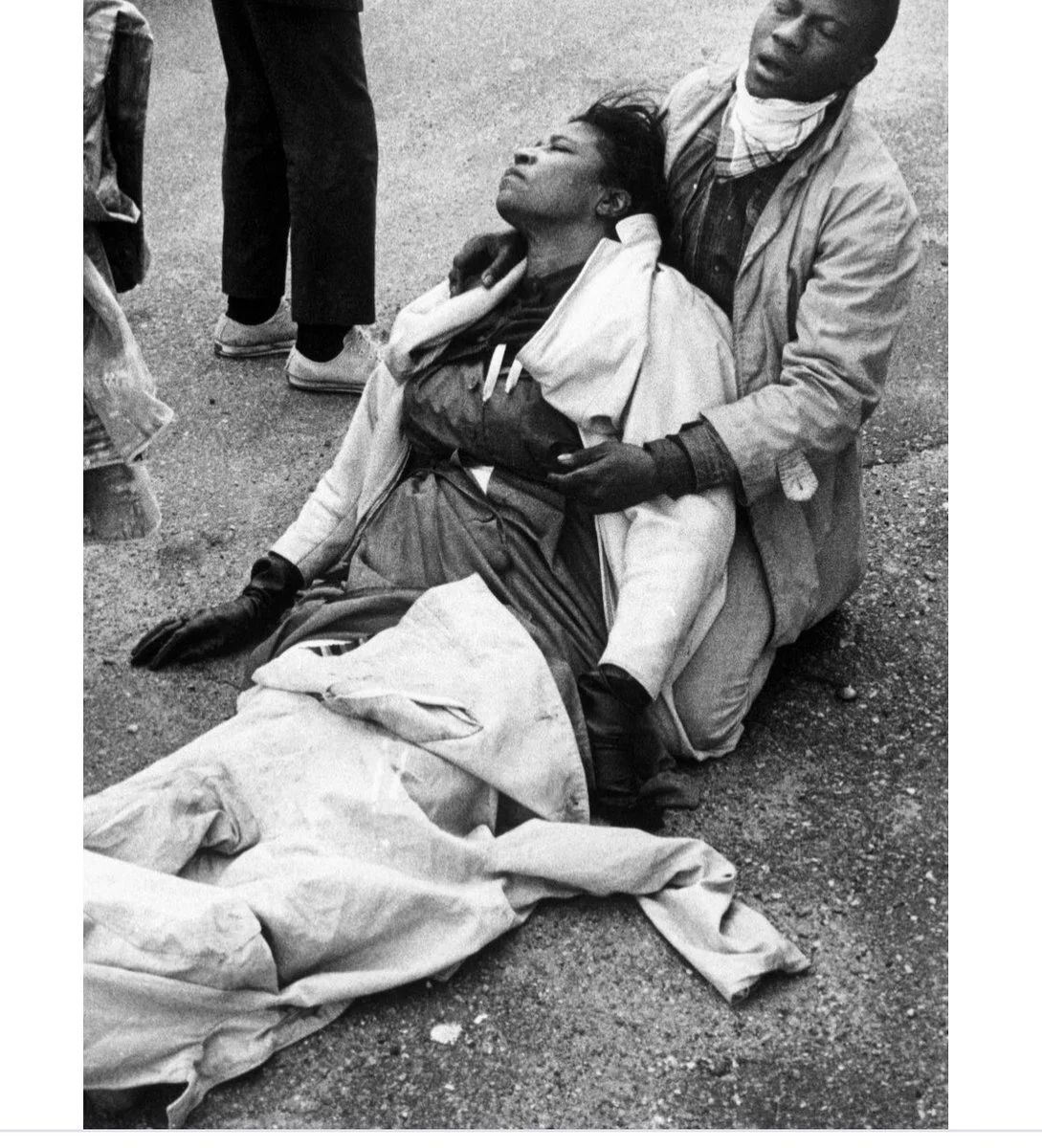 Amelia Boynton Robinson after being beaten on Bloody Sunday March 7, 1965