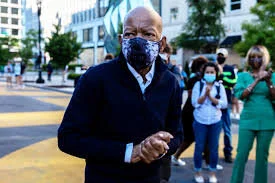 John Lewis’ last public appearance at Black Lives Matter Plaza in Washington, DC