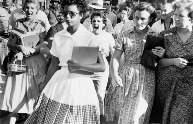 Elizabeth Eckford Confronted by a White Mob