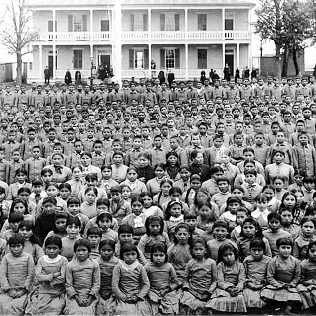 Native American Children at the Carlisle Indian Boarding School in Carlisle, PA