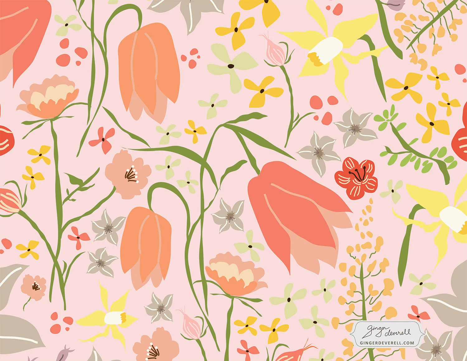wildflowers, pink