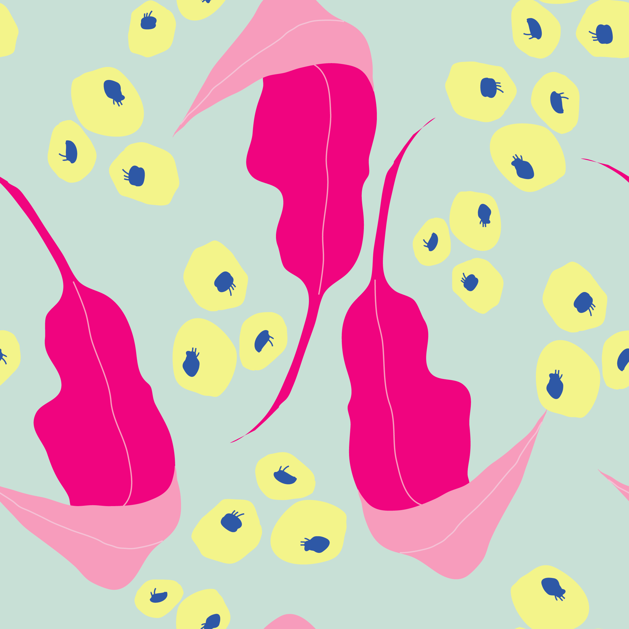 fantastical mushroom forest pattern collection