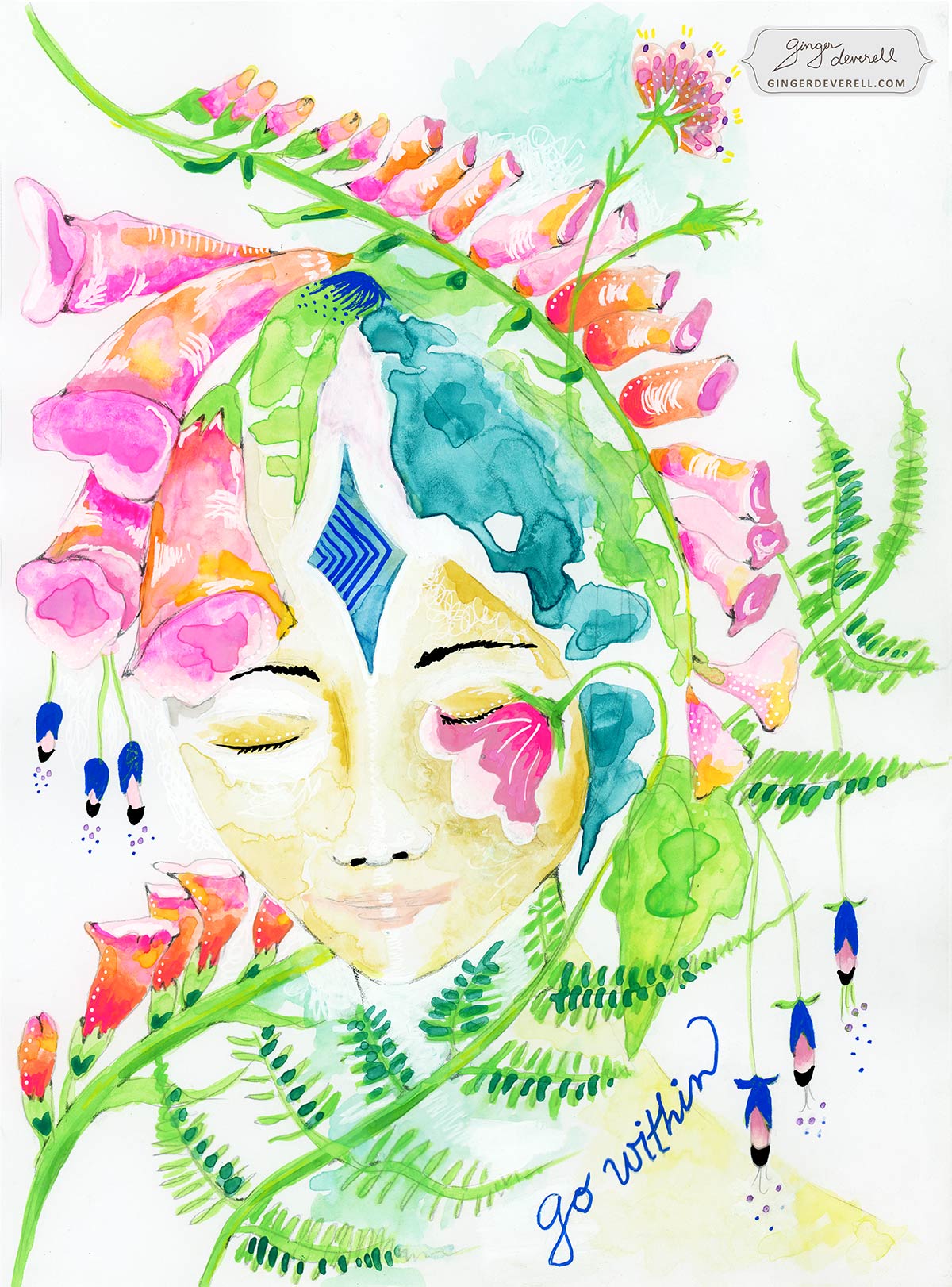 foxgloves and ferns garden soul