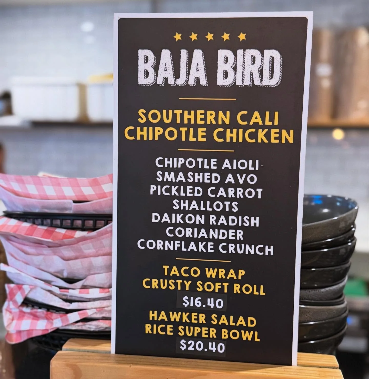 Baja Bird is back baby!! Marlies Autumn Special!!

#chioptle #chicken Hawker #salad Super #rice #bowl #taco #roll #lunch #catering #office #corporate #northsydney #sydneyfood #food #yum #foodpom #californianfood #usa #eat