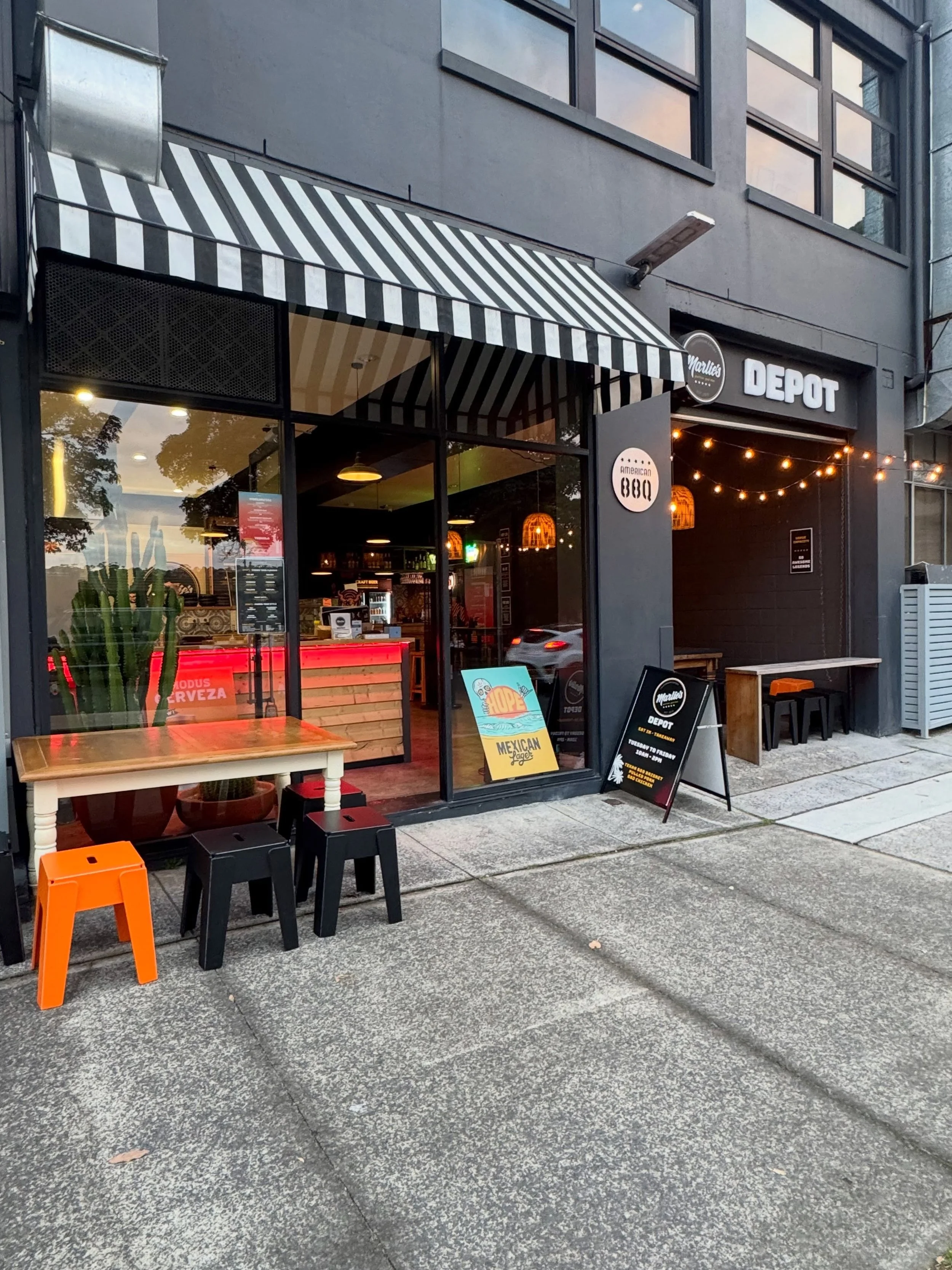 Marlie's Depot.
Lunch Tuesday to Friday, 10am to 2pm.
Dinner from 6pm Friday and Saturday.
Cali and Texan BBQ.
11 Ada Ave, Brookvale
@visitbrookvale #brookvale #brookvaleeats #northernbeaches #calibbq #americanbbq #sydneybbq #marliesdepot #brookvaleb