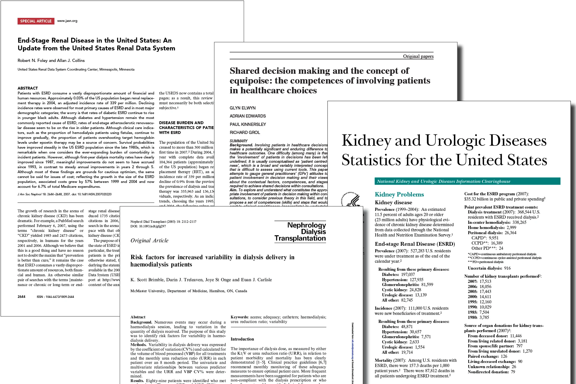 Healthcare: Dialysis: Literature Sample