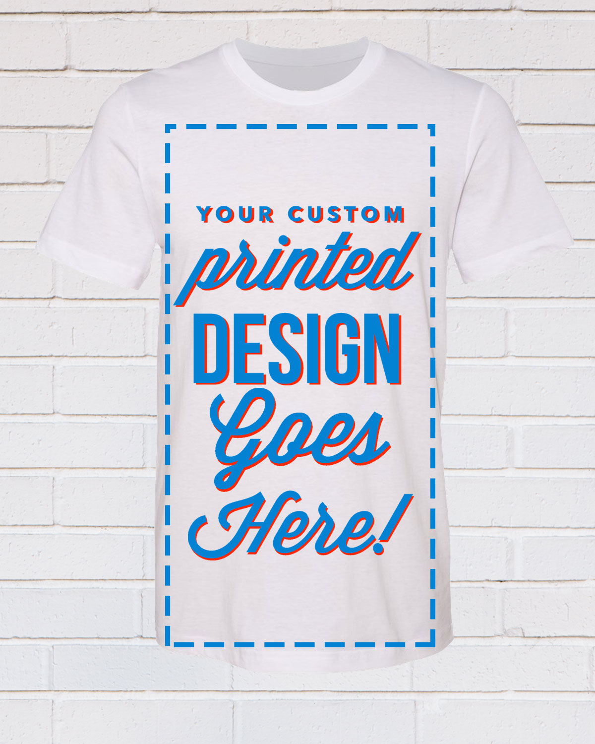 White Everyday Tee Customize Tee